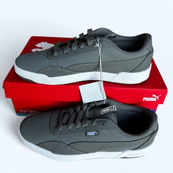 PUMA Men's Skate Sneaker SoftFoam Lace Up Shoes Gray Size 10 - Picture 7 of 9